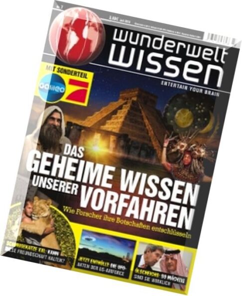 Wunderwelt Wissen Magazin – Juli N 07, 2015