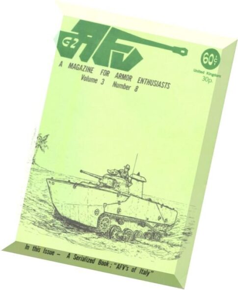 AFV-G2 – A Magazine For Armor Enthusiasts Vol.3 N 8 1972