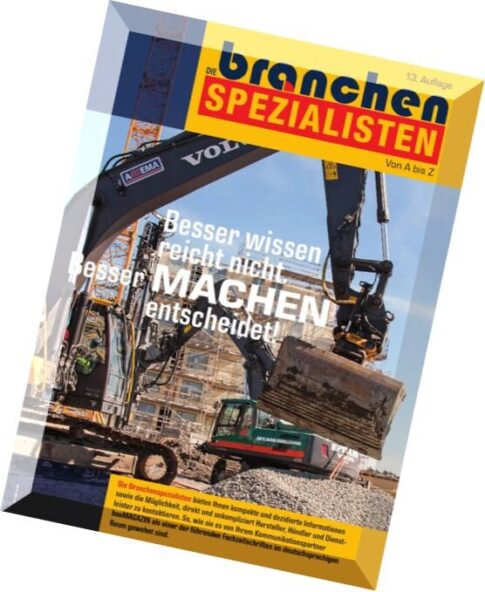 Bau Magazin – Branchenspezialisten 2015