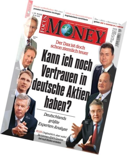 Focus Money – Nr.31, 22 Juli 2015