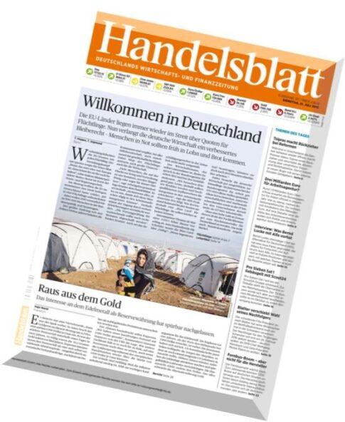 Handelsblatt – 21 Juli 2015