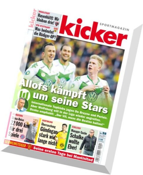 Kicker Sportmagazin — N 59, 16 Juli 2015