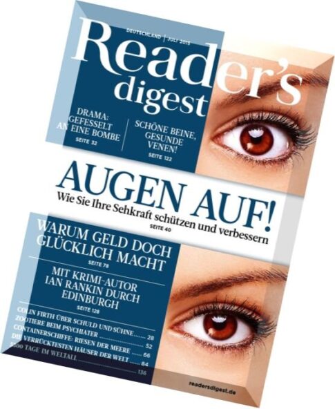 Reader’s Digest Germany – Juli 2015