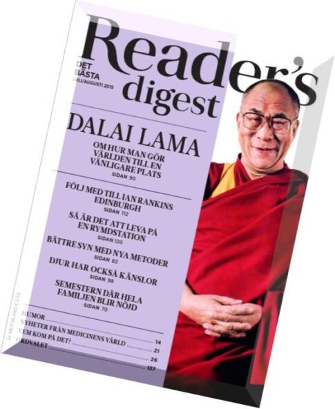 Reader’s Digest Sweden — Juli-Augusti 2015