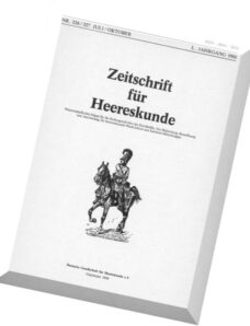 Zeitschrift fur Heereskunde — 1986-07-10 (326-327)