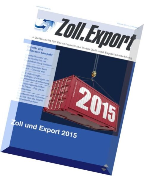 Zoll.Export – Februar 2015