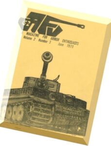 AFV-G2 – A Magazine For Armor Enthusiasts Vol.2 N 3, 1970-06