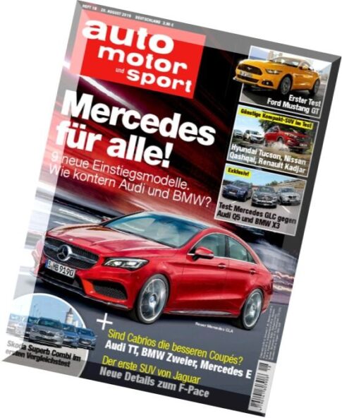 Auto Motor und Sport — 20 August 2015