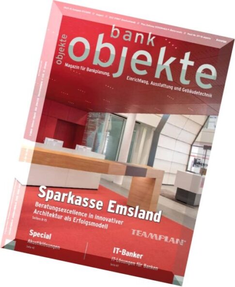 Bank Objekte Magazin – August 2015