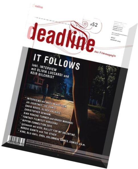 Deadline – Juli-August 2015