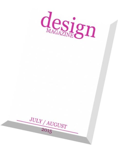 Design Magazine — July-August 2015