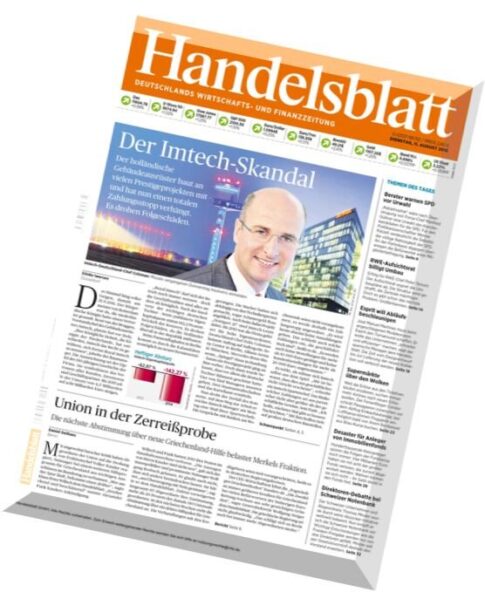 Handelsblatt – 11 August 2015