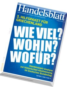 Handelsblatt — 19 August 2015