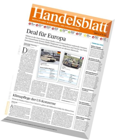 Handelsblatt – 28 Juli 2015