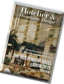 Hotelier & Hospitality Design – September 2015