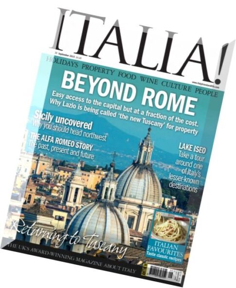 Italia! Magazine — September 2015