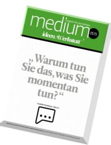 medium magazin – August 2015