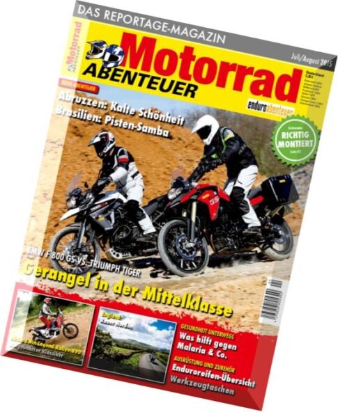 Motorrad Abenteuer – Juli-August 2015