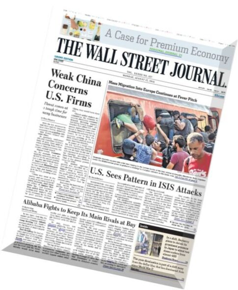 The Wall Street Journal — Europe 17 August 2015
