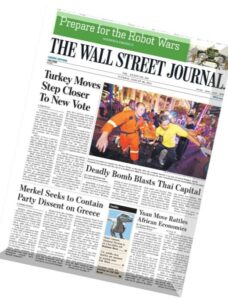 The Wall Street Journal – Europe 18 August 2015