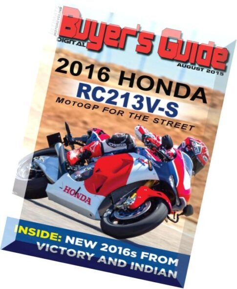 Ultimate MotorCycling Buyer’s Guide — August 2015