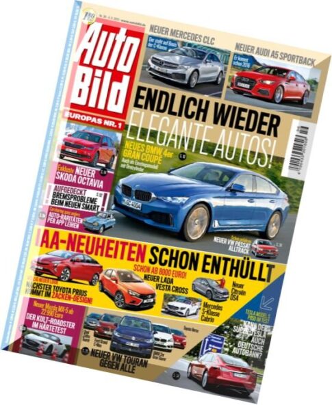 Auto Bild Germany – N 36, 4 September 2015
