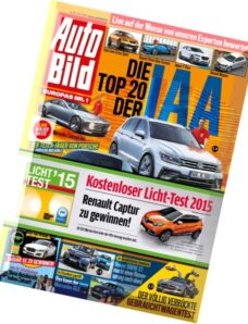 Auto Bild Germany – Nr.38, 18 September 2015