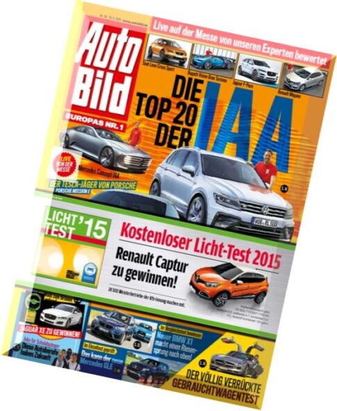 Auto Bild Germany — Nr.38, 18 September 2015