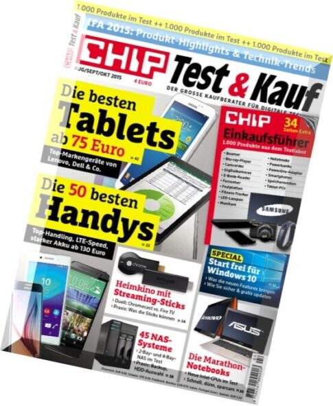 Chip Test und Kauf Magazin — August-Oktober 2015