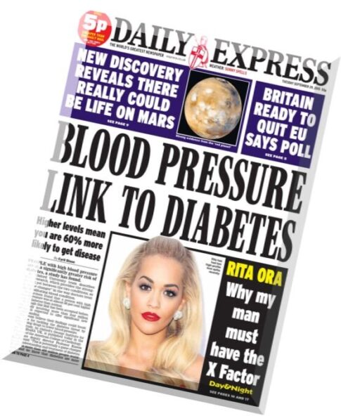 Daily Express – 29 September 2015