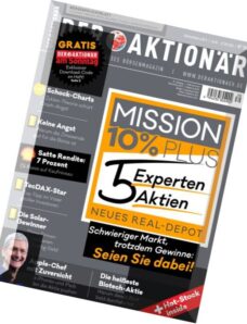 Der Aktionar Magazin – N 39, 16 September 2015