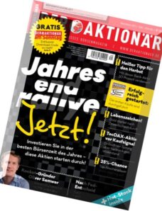 Der Aktionar Magazin – N 40, 23 September 2015