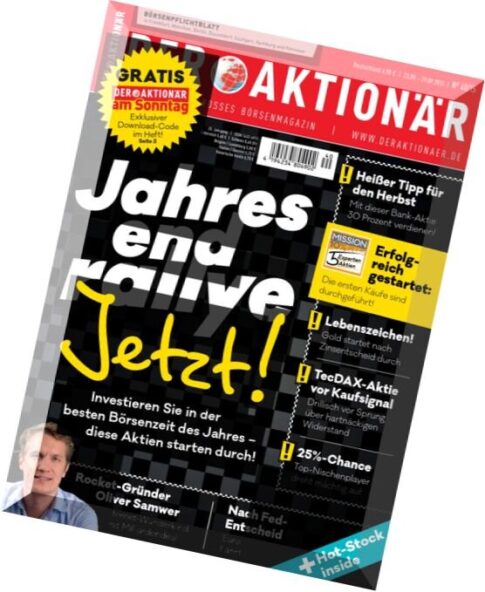 Der Aktionar Magazin — N 40, 23 September 2015