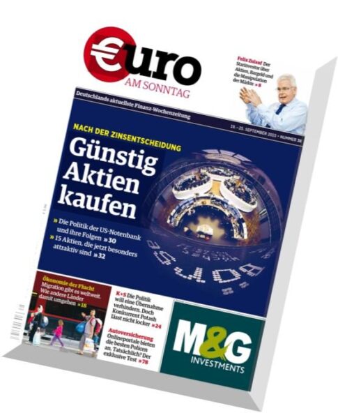 Euro am Sonntag Magazin – N 38, 19 September 2015
