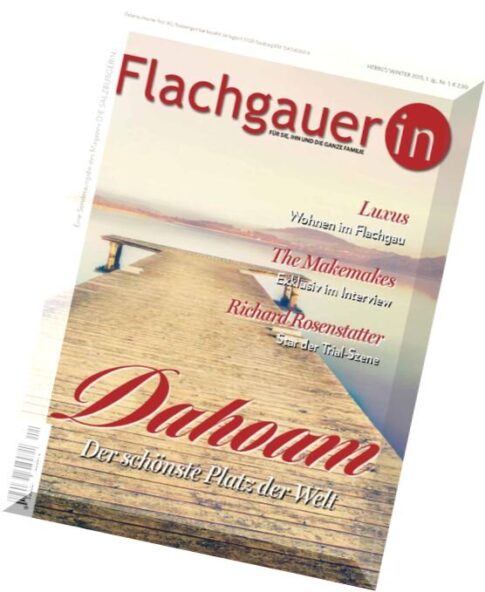 Flachgauerin Magazin – Herbst-Winter 2015