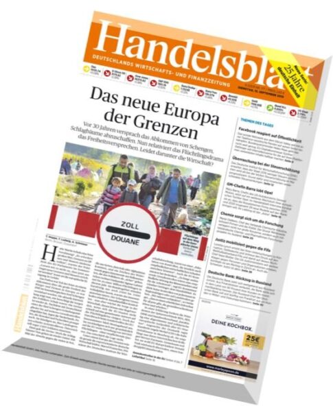 Handelsblatt – 15 September 2015