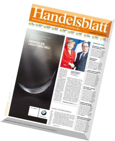 Handelsblatt – 17 September 2015