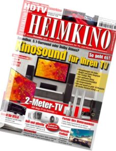 Heimkino Magazin — November-Dezember 2015