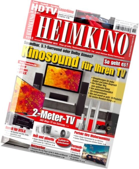 Heimkino Magazin – November-Dezember 2015