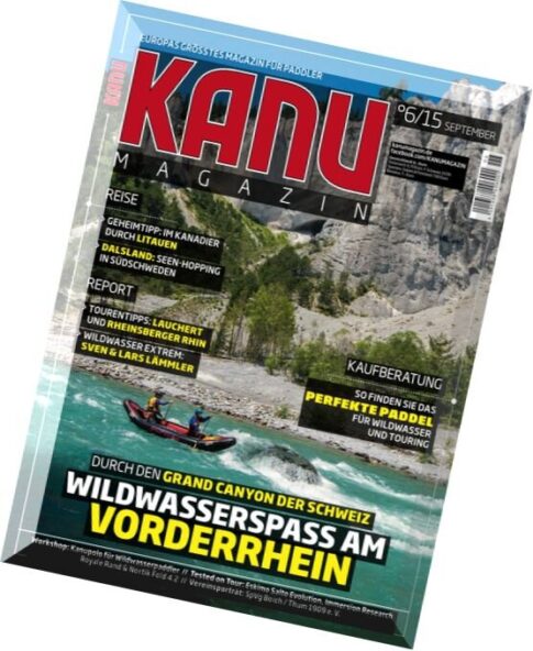 Kanu Magazin — September 2015