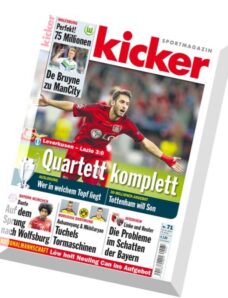 Kicker Sportmagazin – Nr.71, 28 August 2015