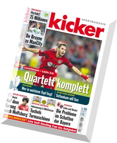 Kicker Sportmagazin — Nr.71, 28 August 2015