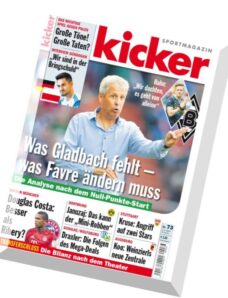 Kicker Sportmagazin — Nr.73, 3 September 2015