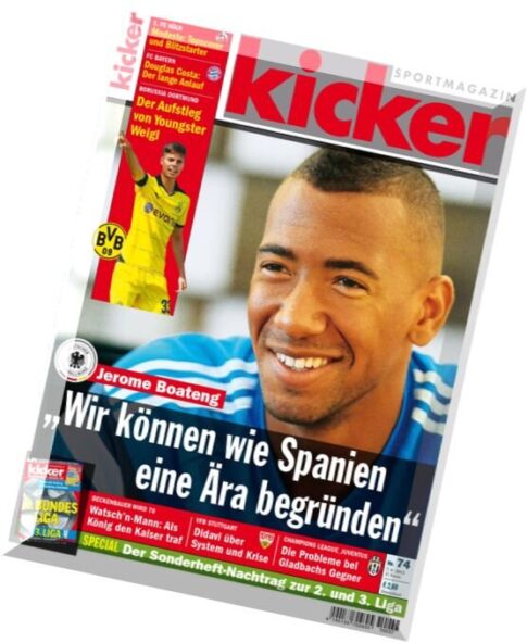 Kicker Sportmagazin – Nr.74, 7 September 2015