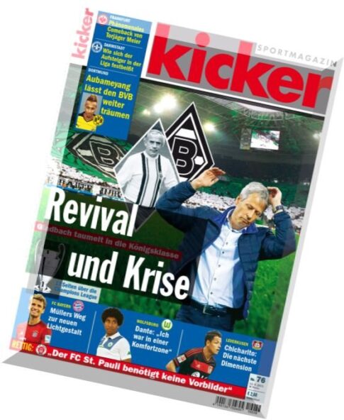 Kicker Sportmagazin — Nr.76, 14 September 2015