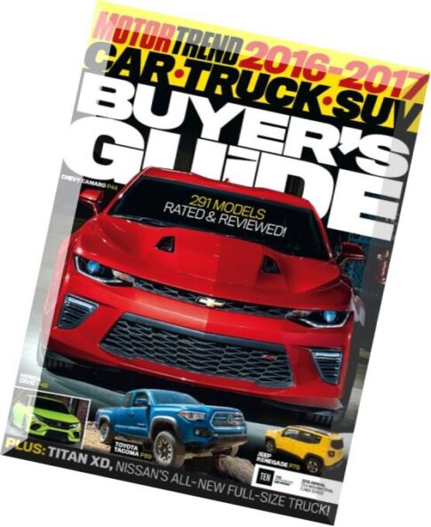 Motor Trend – New Car Buyer’s Guide 2016
