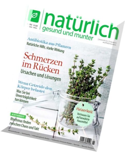 Naturlich Gesund und Munter – September-October 2015