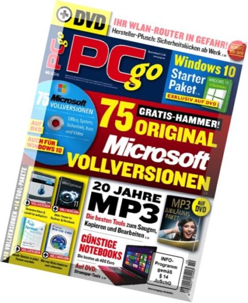 PC Go Magazin — Oktober 2015