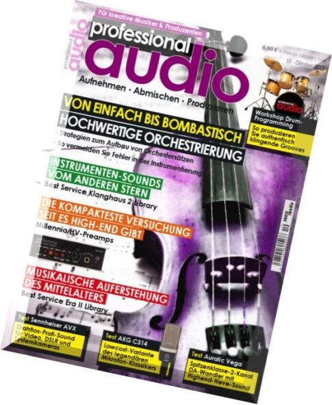 Professional Audio Magazin — Oktober 2015