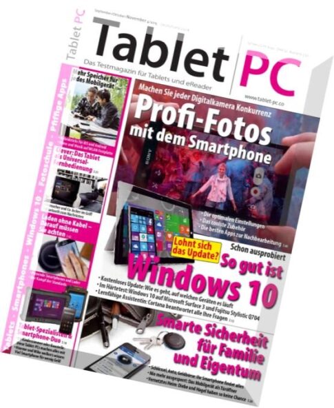 Tablet PC – Testmagazin September-Oktober-November 2015